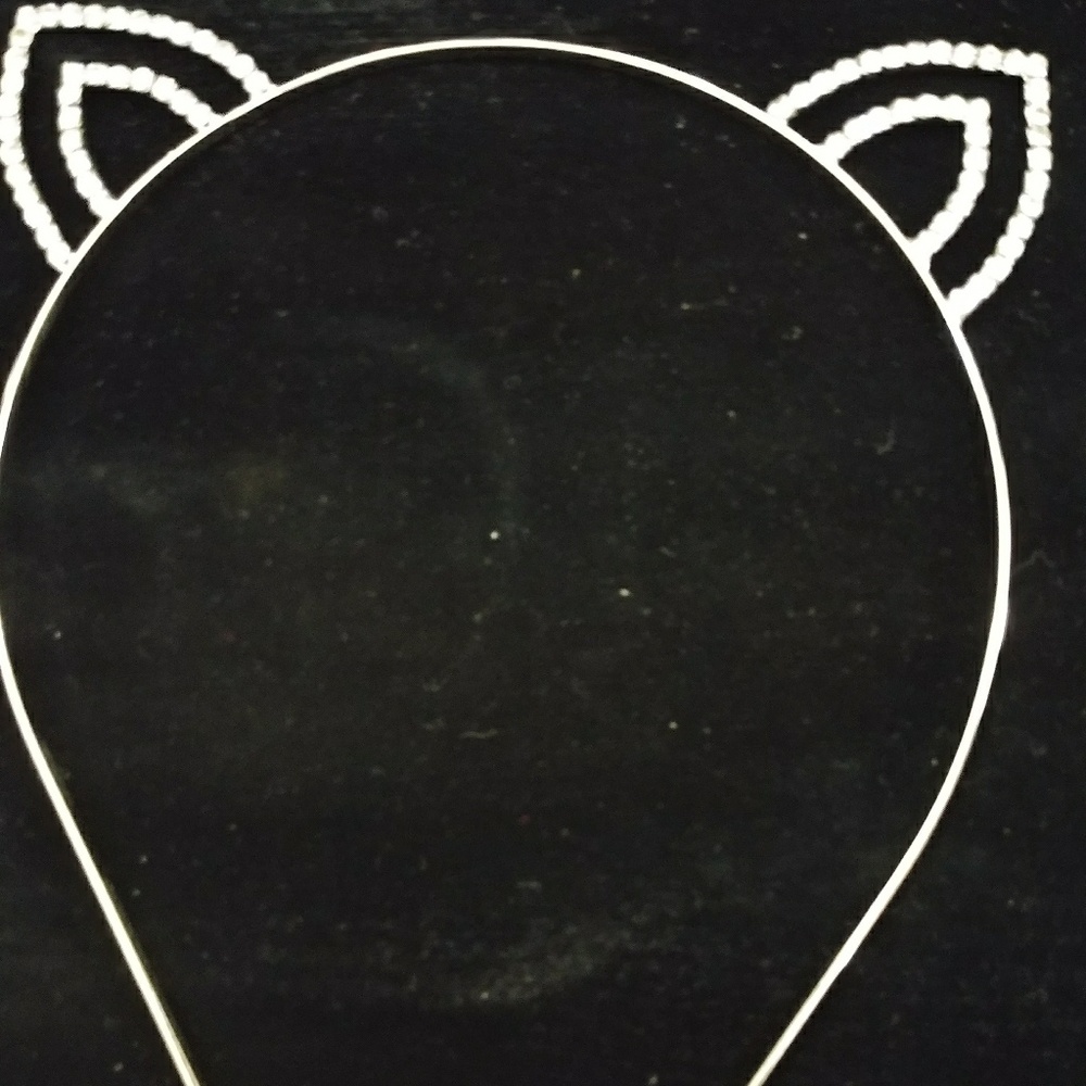 Diamond 🐱 Ears Silver Headband